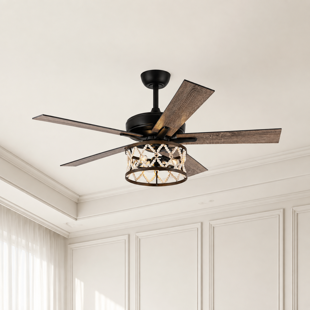 52" New Delhi Industrial Reversible Ceiling Fan