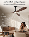 60 Inch Alexi Modern Downrod Ceiling Fan With Light