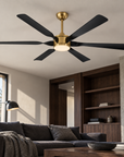 60" Murphy Modern Black & Gold 8-Blade LED Ceiling Fan