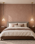 Eunice 1-Light Brass Hammered Glass Pendant
