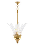 Vito 3 Light Feather Shaped Island Pendant Light 17 Inch