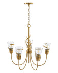 Uriah Golden 5 Light Chandelier 26 Inch