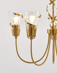 Uriah Golden 5 Light Chandelier 26 Inch