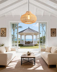 19" Winston Bohemian Rattan Pendant Light