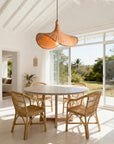 20" Werner Bohemian Bamboo Pendant Light