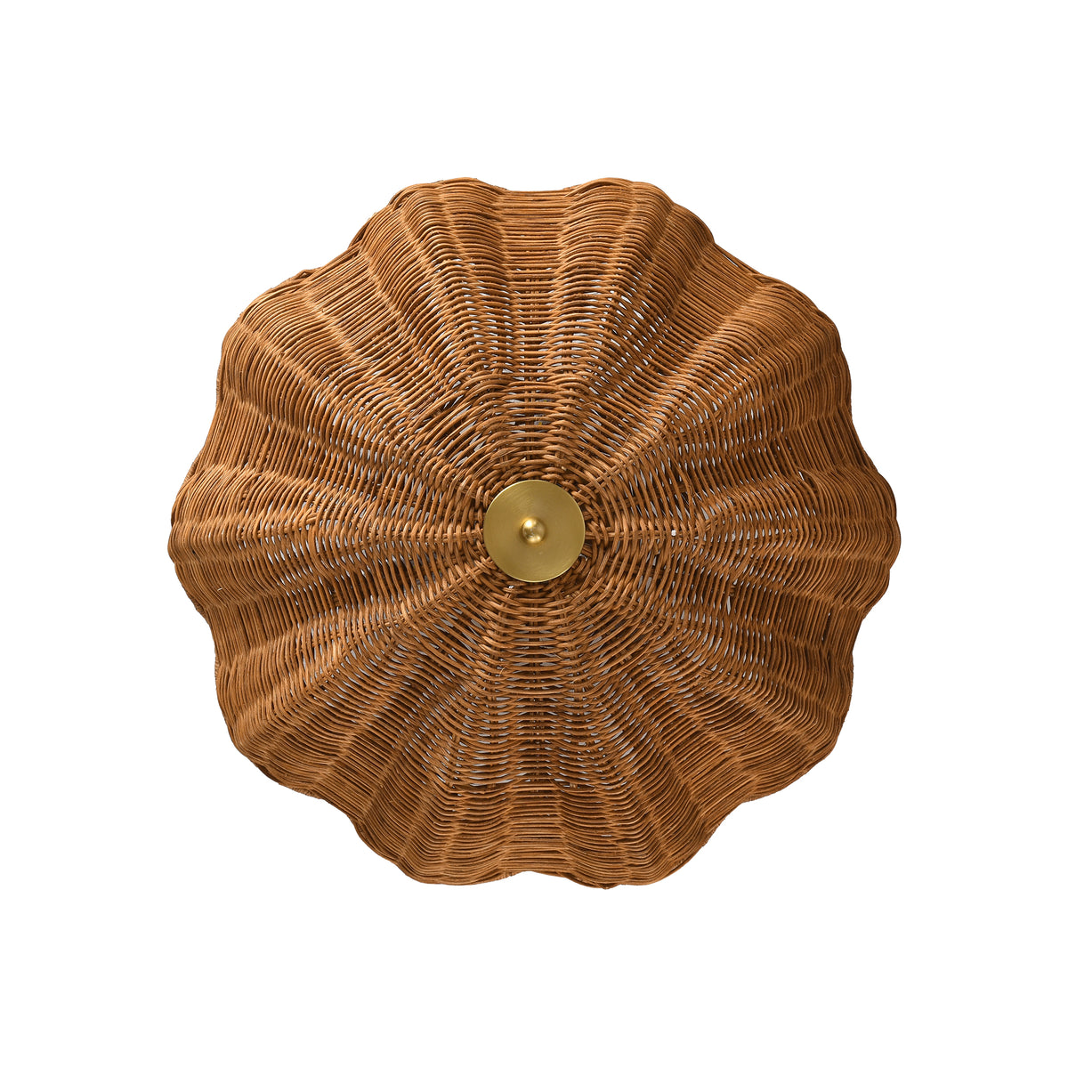 Aurelia 3-Light Handwoven Rattan Semi Flush Mount Ceiling Light