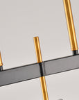 24.4" Sean 3-Light Linear Pendant with Artisan Glass Shades