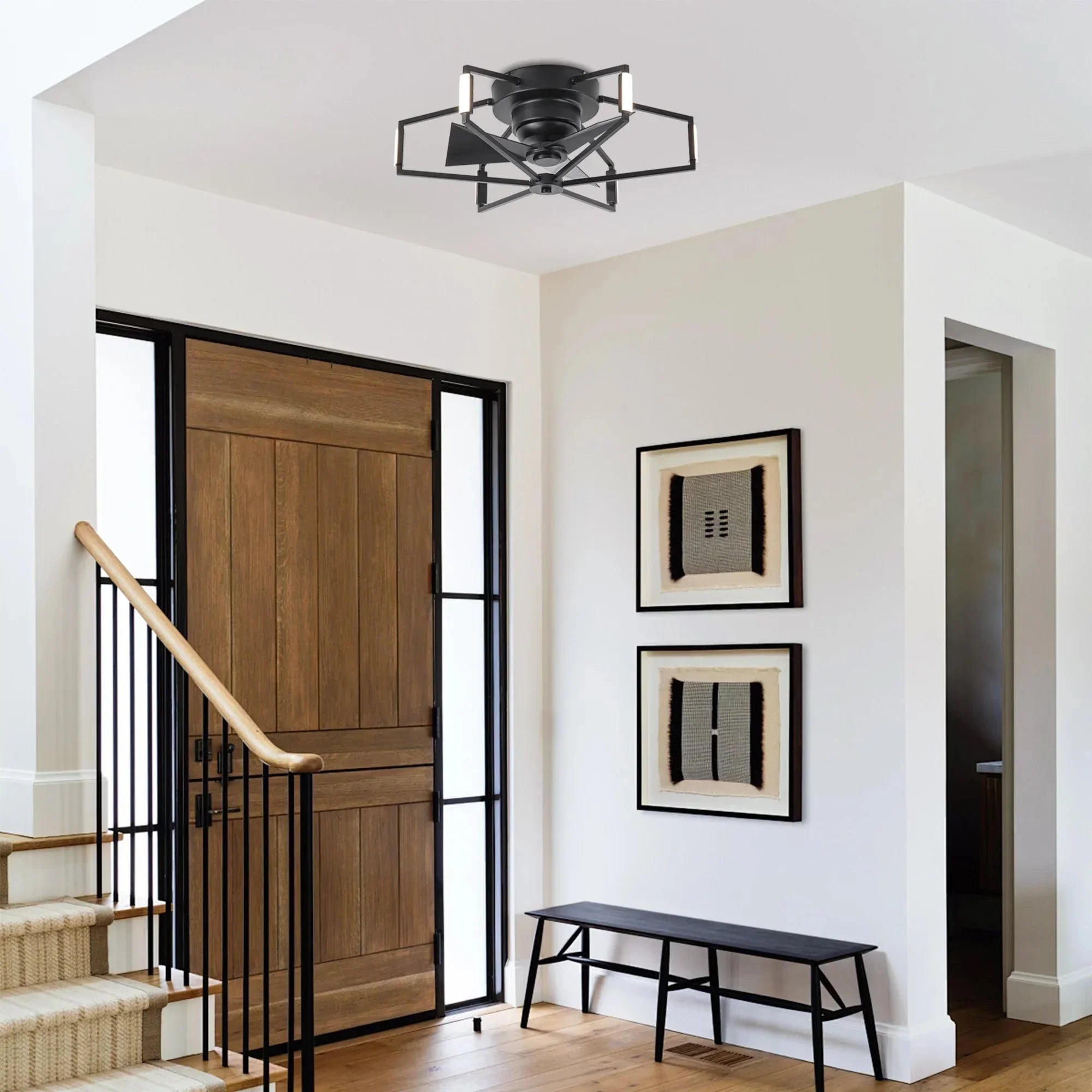 21" Wade Black Industrial Ceiling Fan