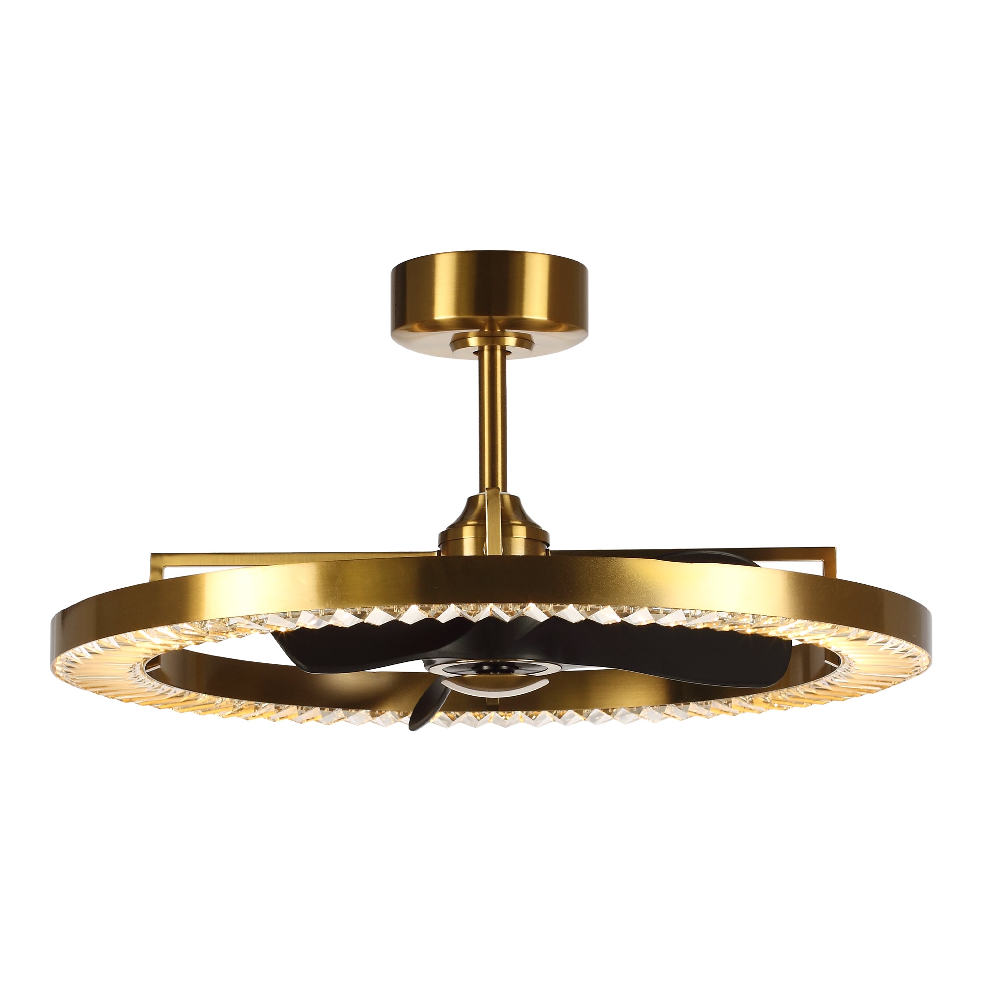 32" Robin Luxury Electroplated Copper LED Fandelier