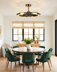 32" Robin Luxury Electroplated Copper LED Fandelier