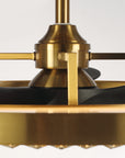 32" Robin Luxury Electroplated Copper LED Fandelier