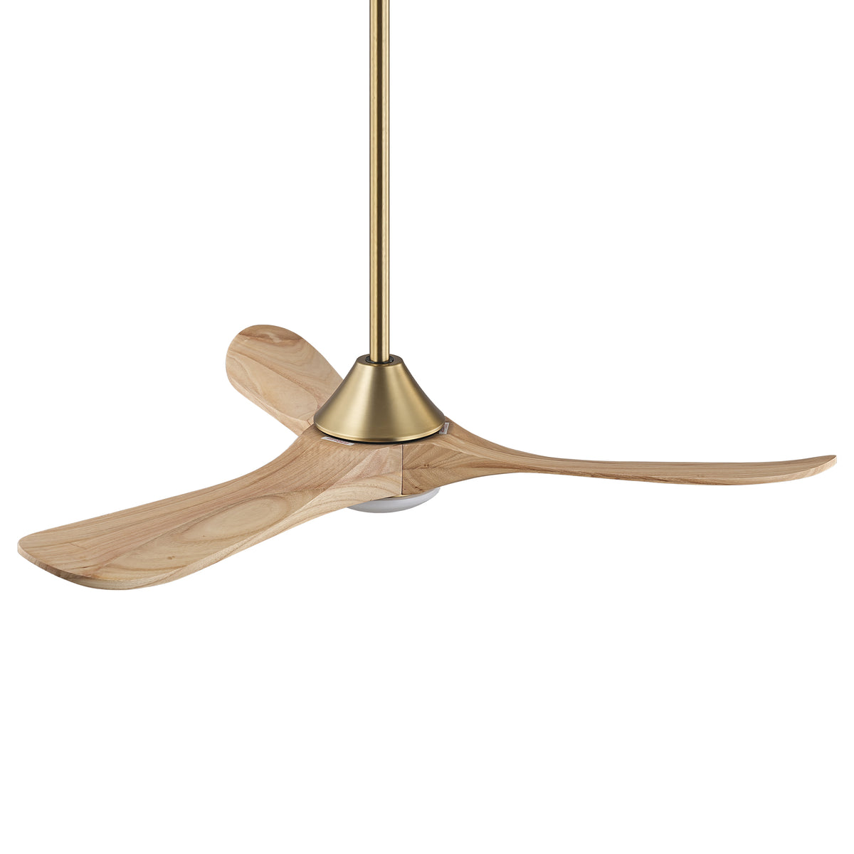 48" Avelor Modern LED Ceiling Fan with Solid Wood Blades