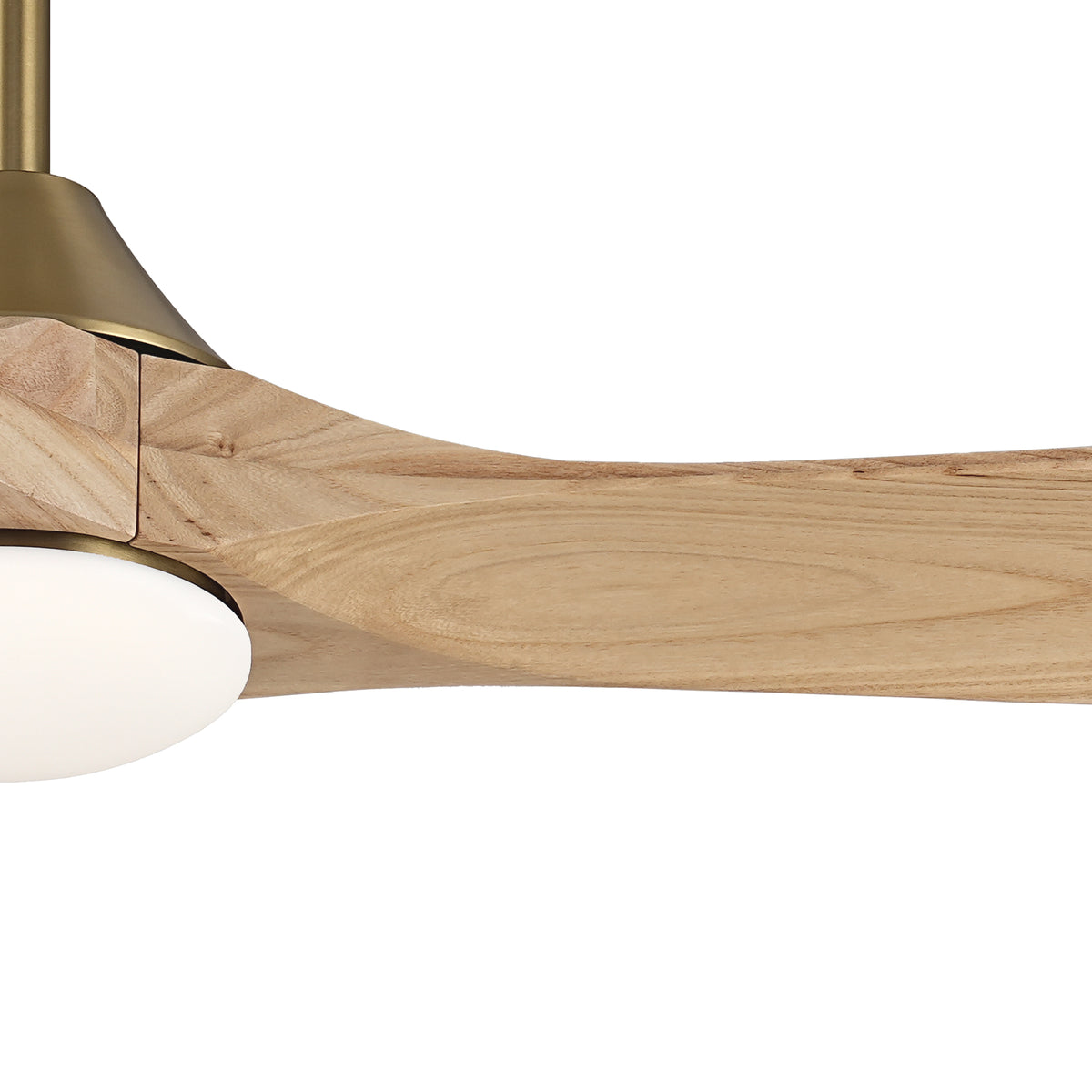 48" Avelor Modern LED Ceiling Fan with Solid Wood Blades
