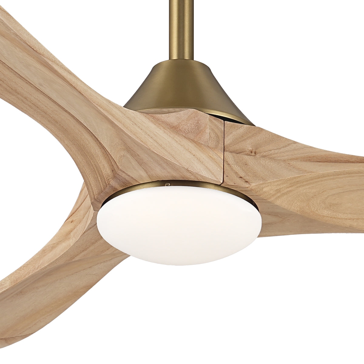 48" Avelor Modern LED Ceiling Fan with Solid Wood Blades