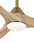 48" Avelor Modern LED Ceiling Fan with Solid Wood Blades