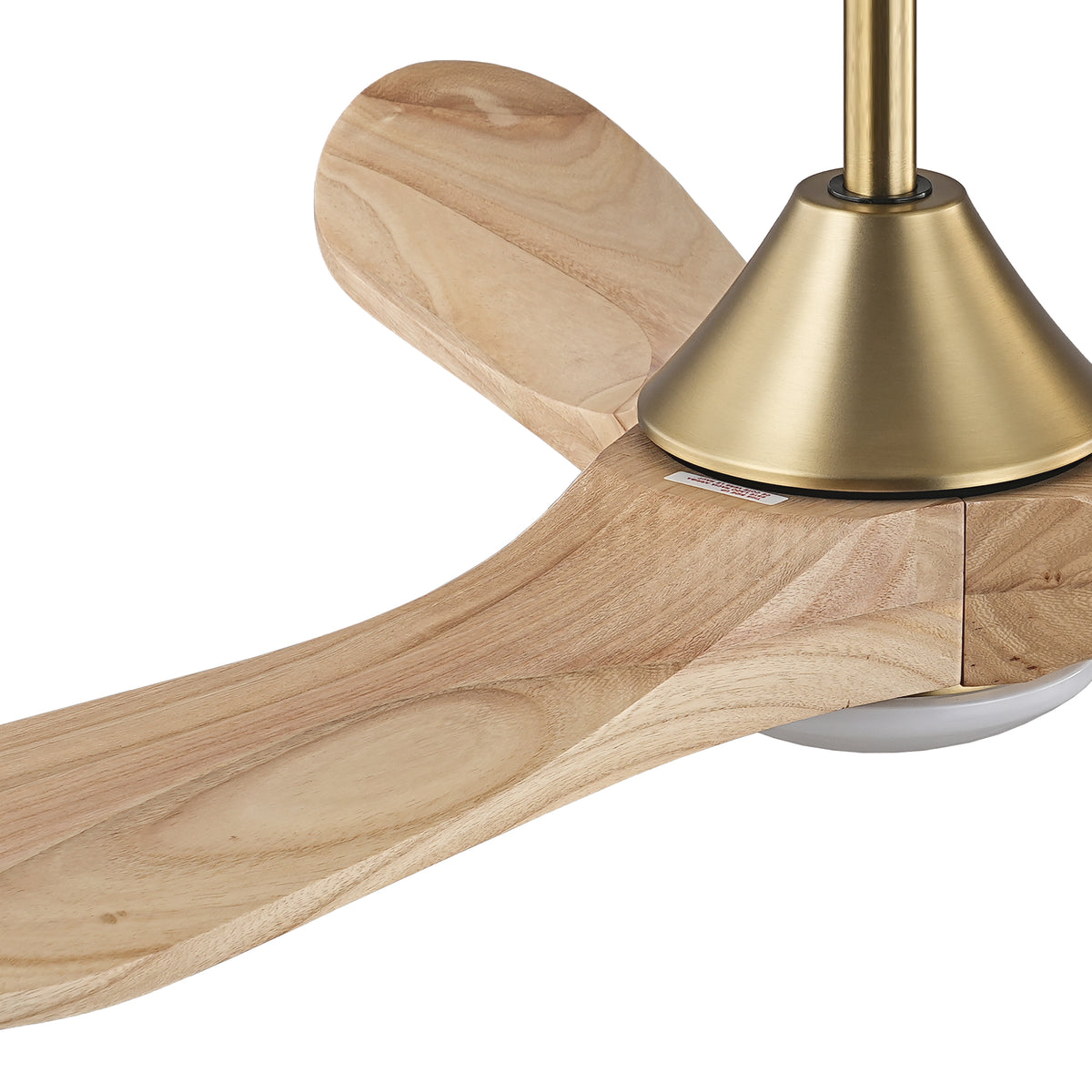 48" Avelor Modern LED Ceiling Fan with Solid Wood Blades