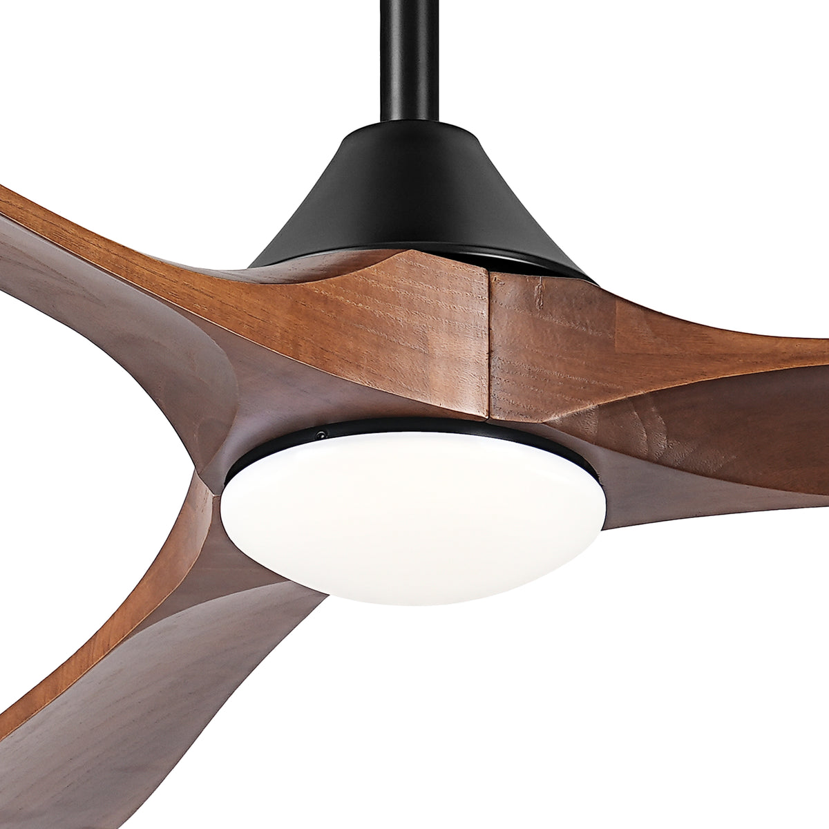 60" Avelor Modern LED Ceiling Fan with Solid Wood Blades