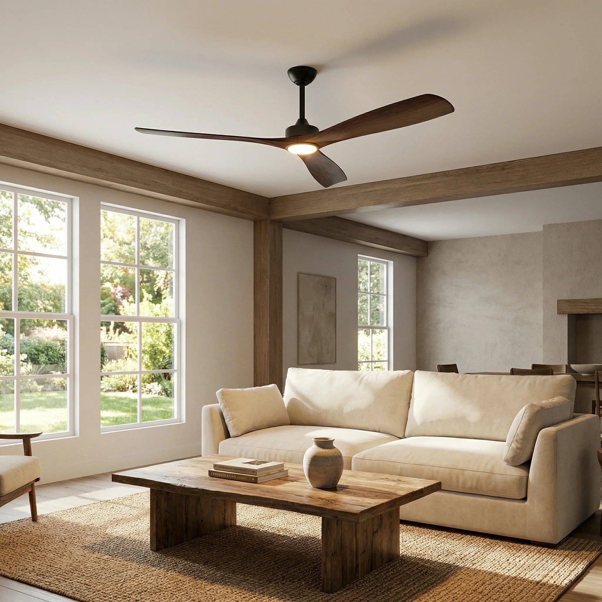60 Inch Alexi Modern Downrod Ceiling Fan