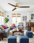 56" Arden Ceiling Fan with Light Kit and Solid Wood Blades