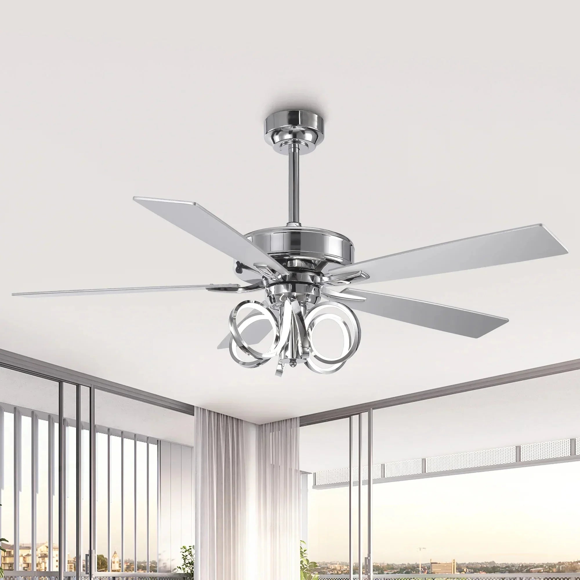 52" Levi Double-sided Blades Ceiling Fan
