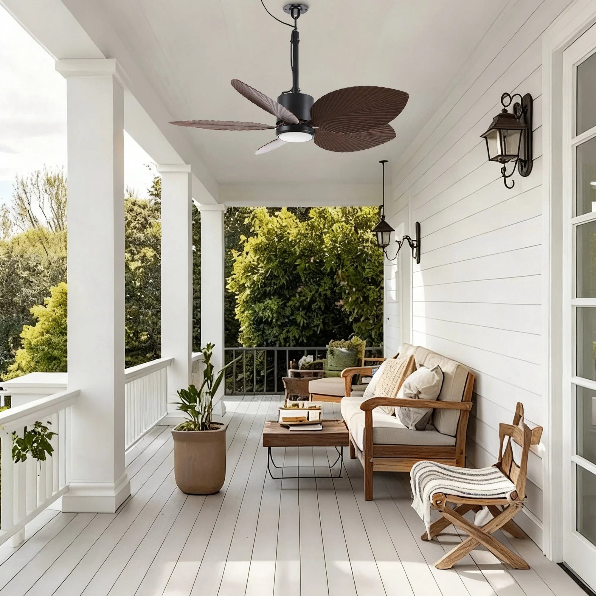 42 " Wythe IPX5 Hamptons Outdoor LED Fan
