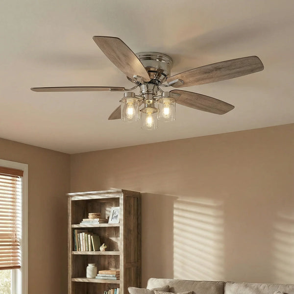 52" Bangatore Chrome Reversible Ceiling Fan