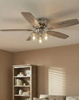52" Bangatore Chrome Reversible Ceiling Fan