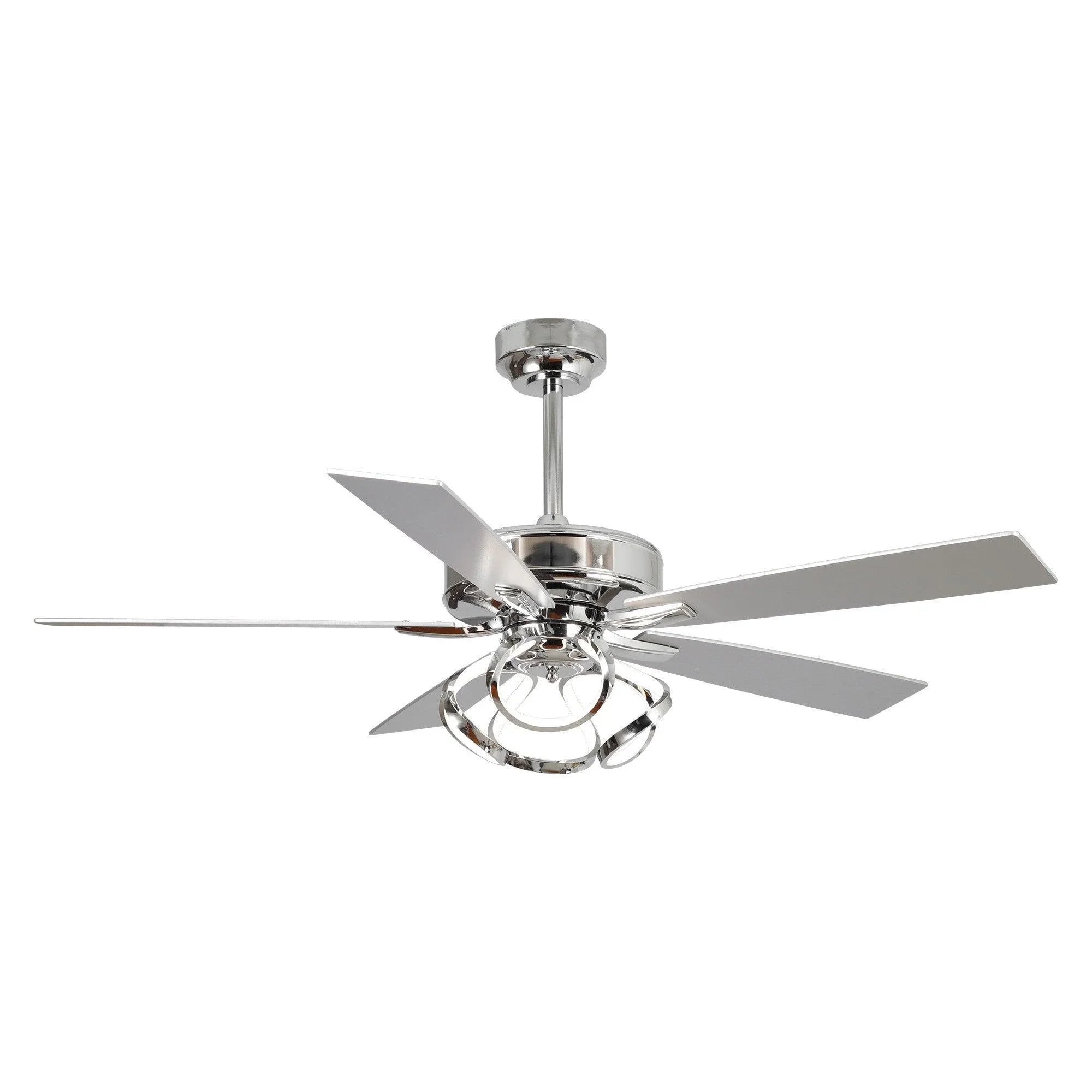 52" Zelda Chrome Reversible Ceiling Fan