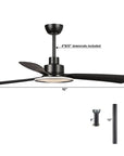 52" Bohemian Industrial Ceiling Fan