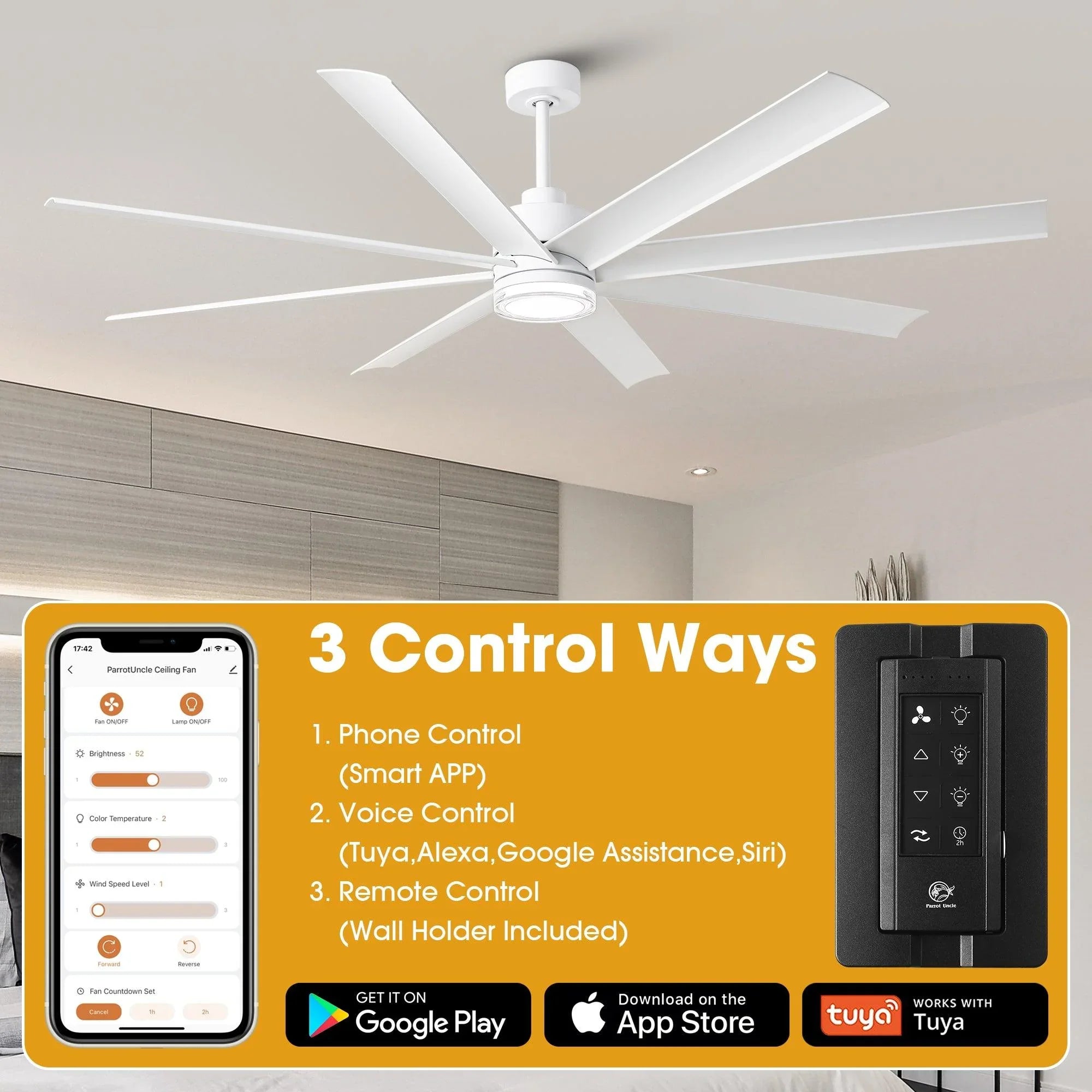 72" Daugava Smart Fan
