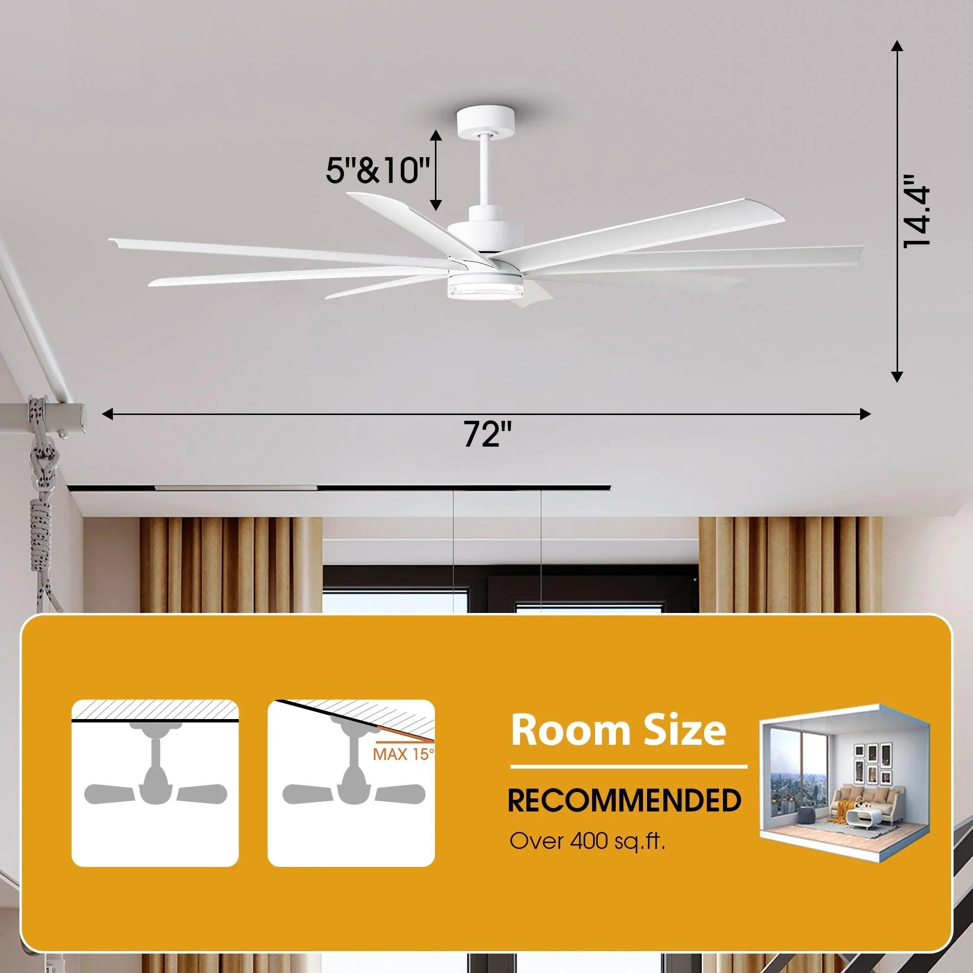 72" Daugava Smart Fan