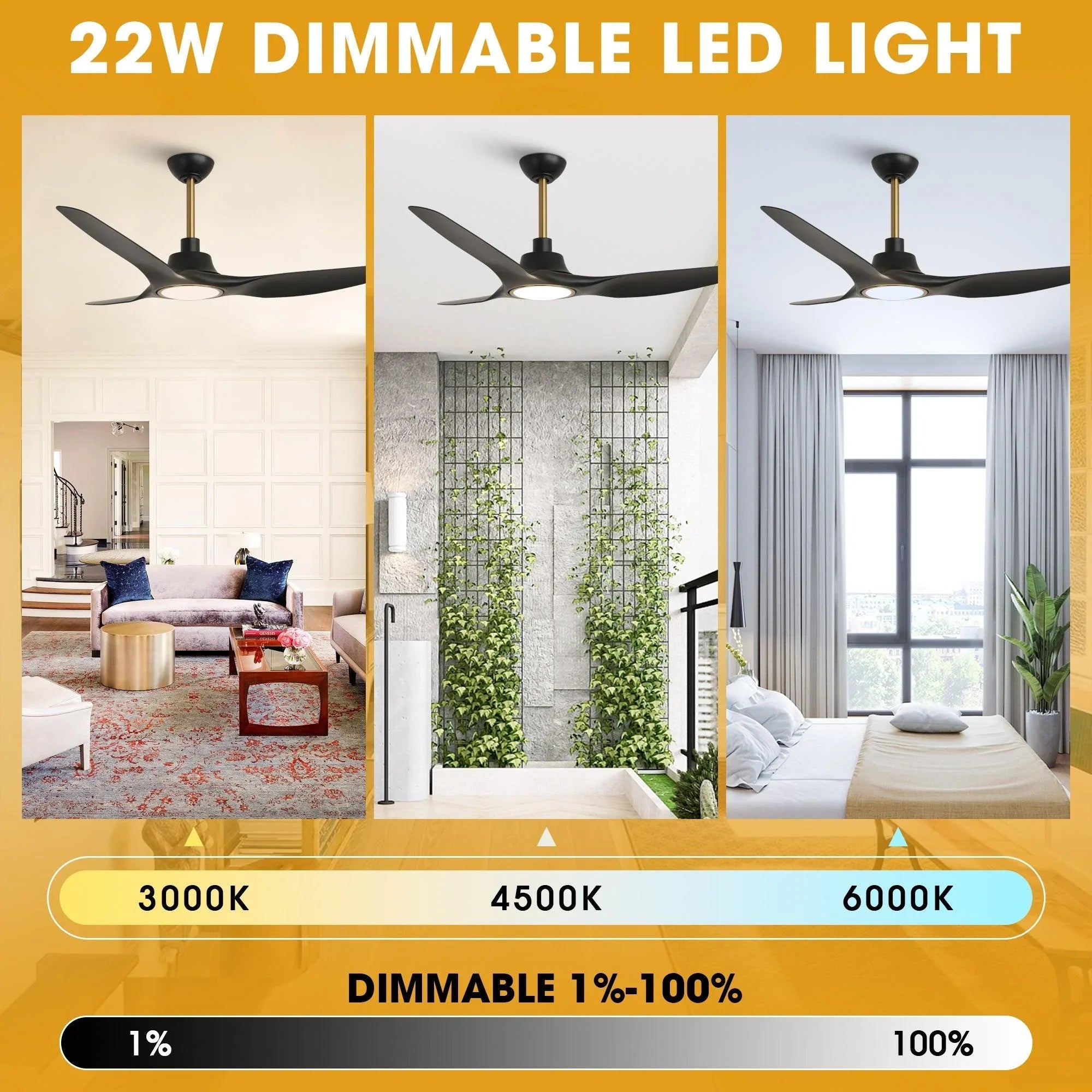 52" Aerix Modern Smart Fan