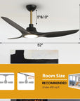 52" Aerix Modern Smart Fan