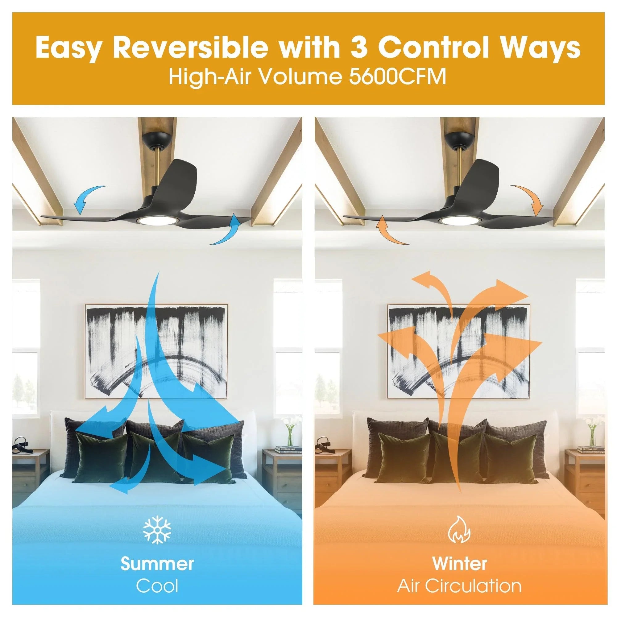 52" Aerix Modern Smart Fan