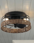 13" Brown Reversible Ceiling Fan