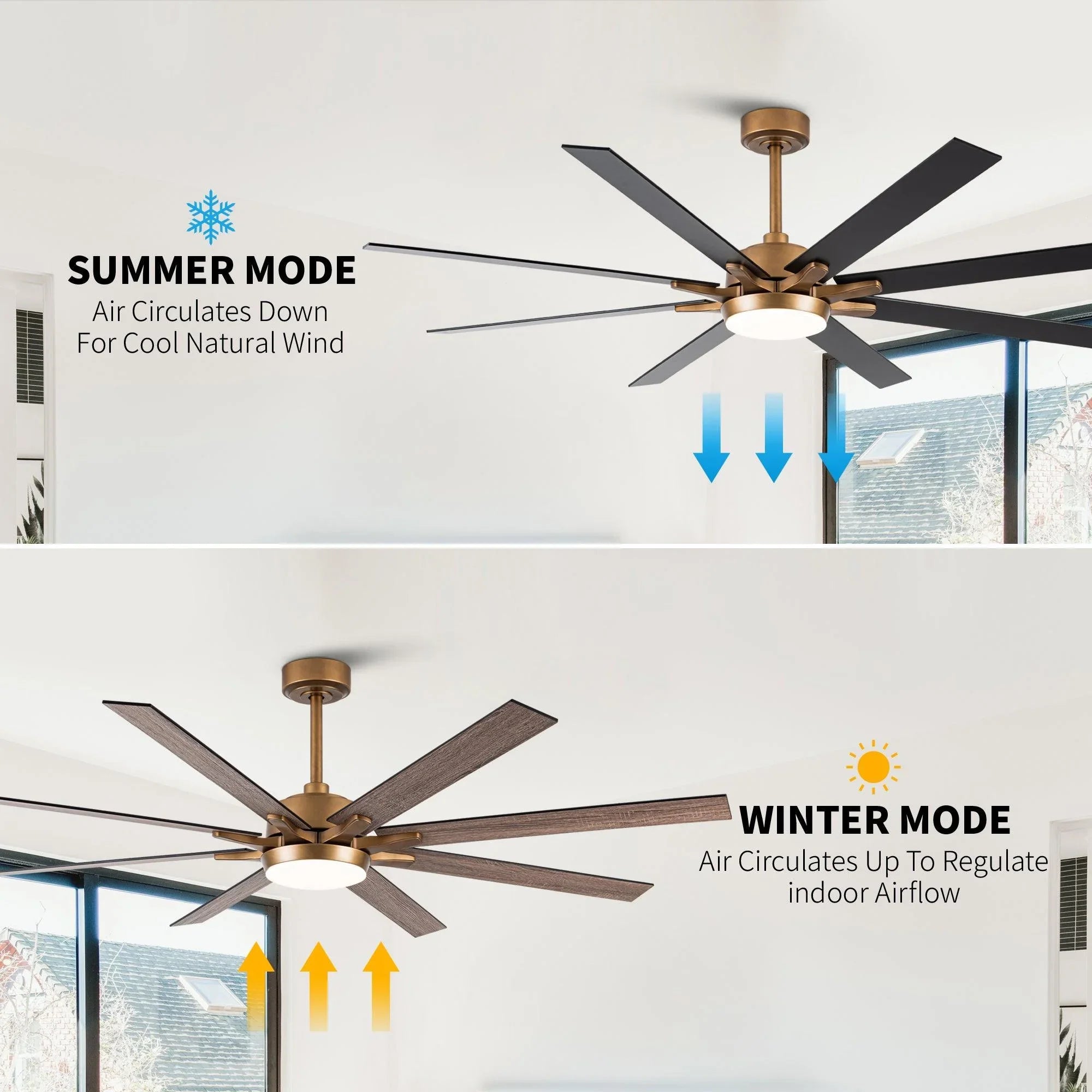 65" Balachandran Industrial Ceiling Fan