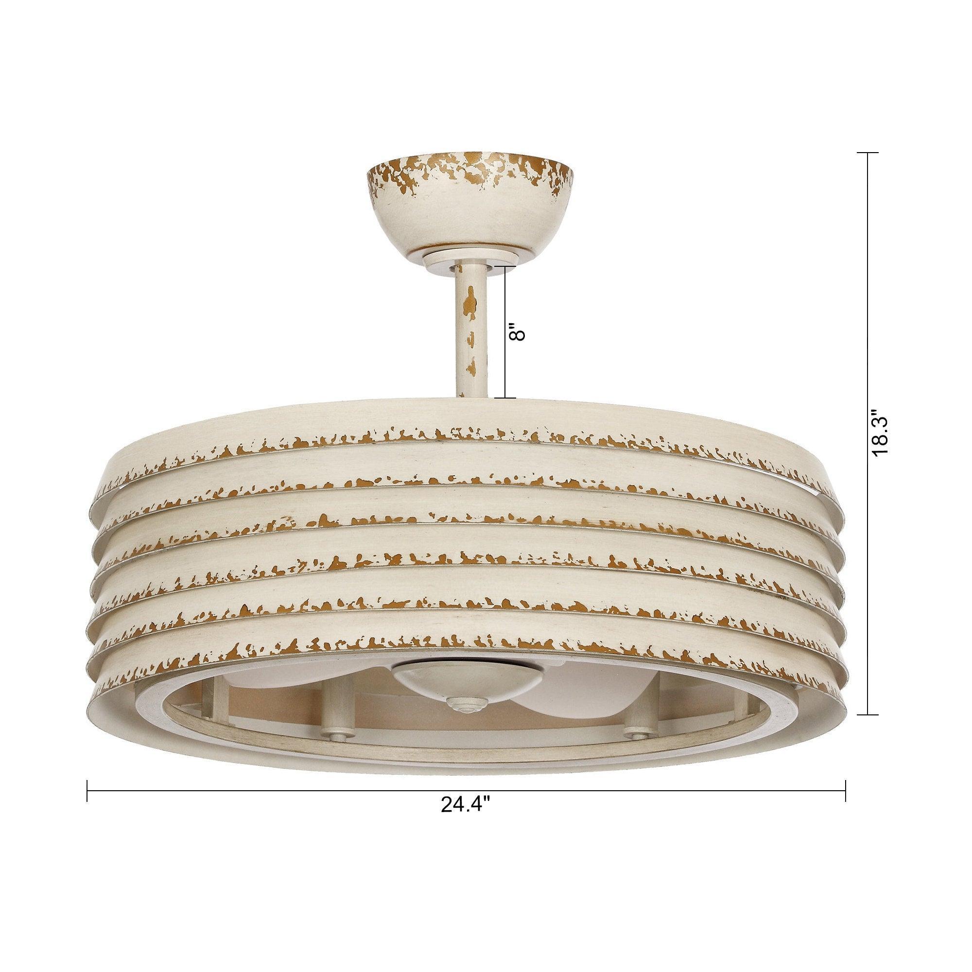 24" Kolkata Hamptons Ceiling Fan