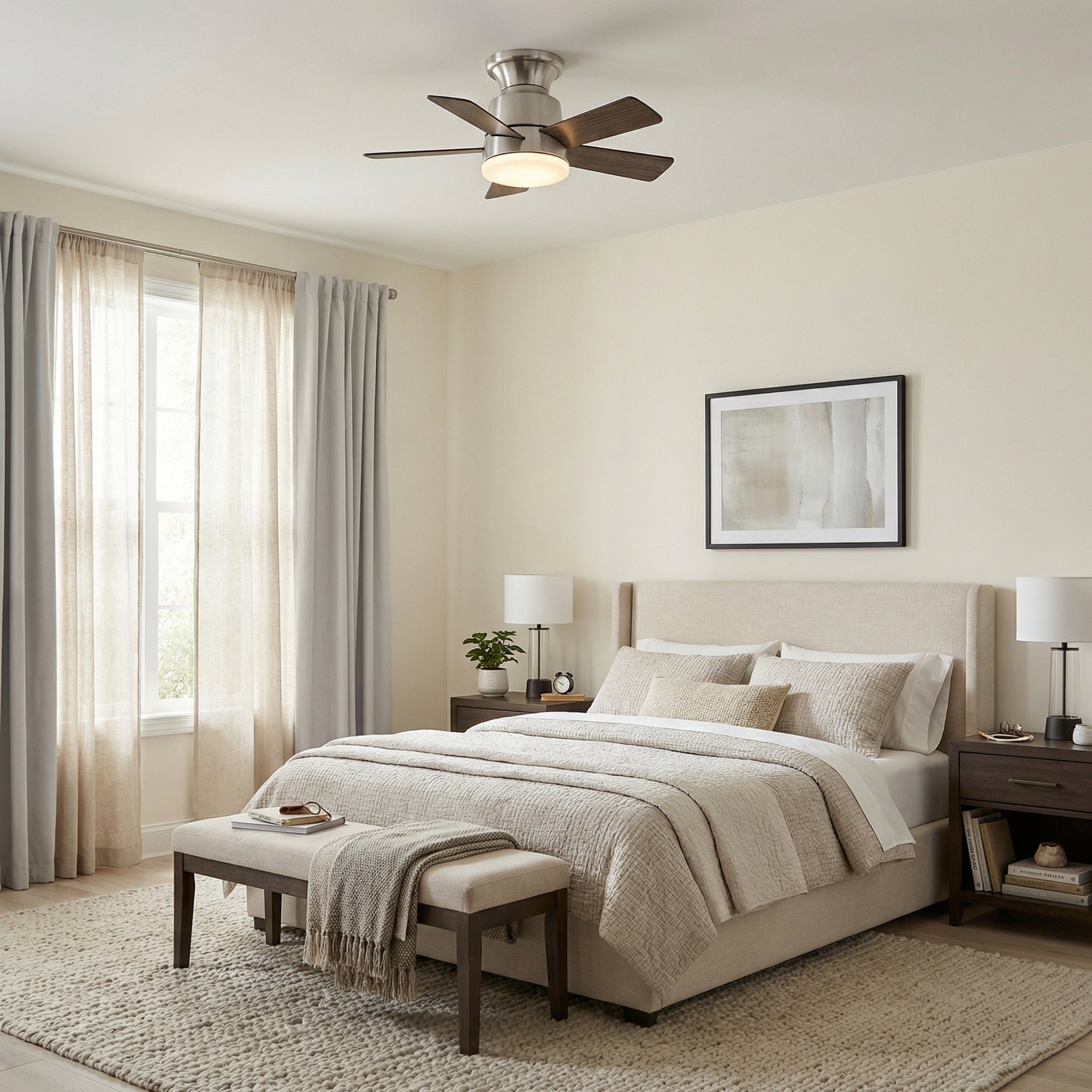 24" Farmhouse Reversible Iron Ceiling Fan