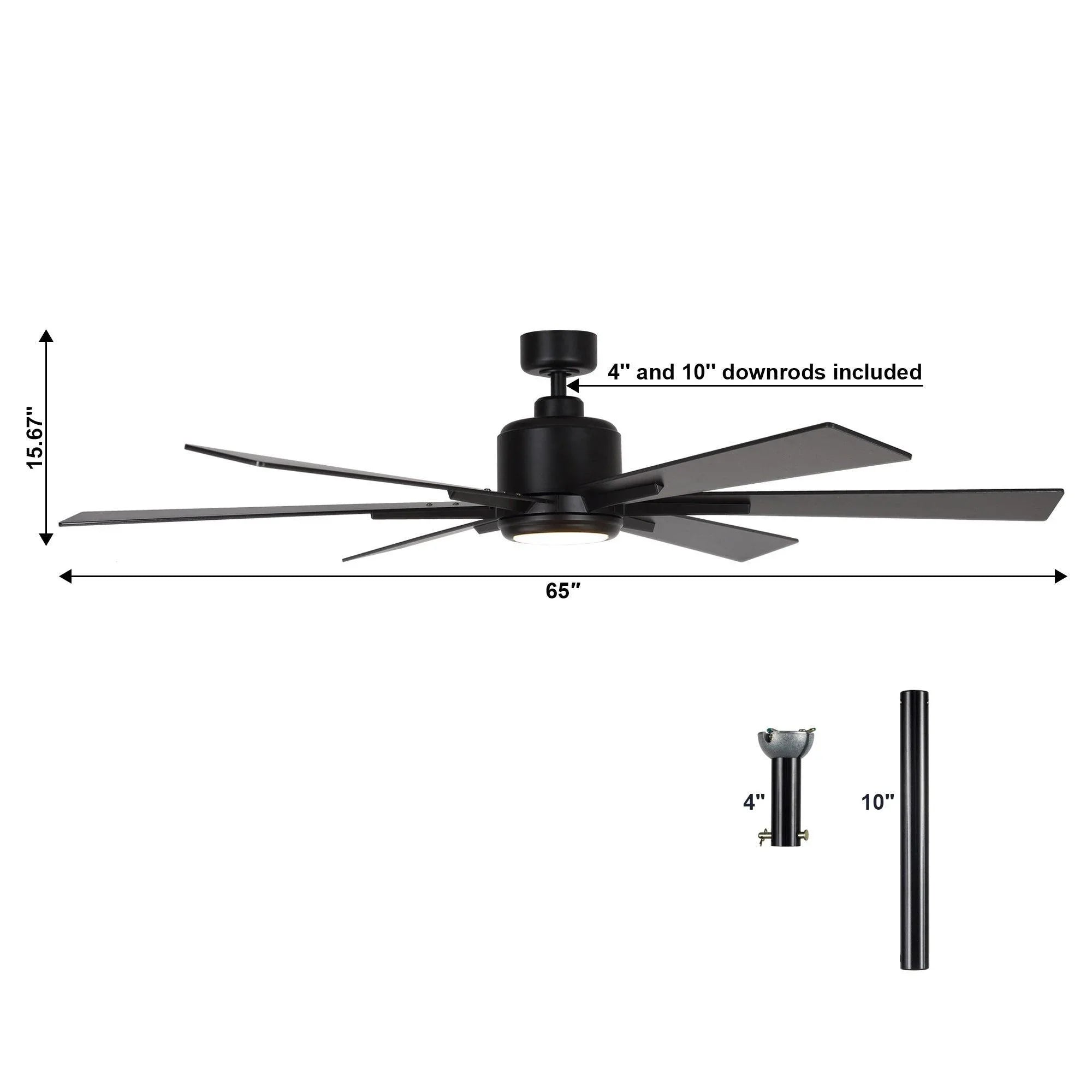 65" Bendan Industrial Ceiling Fan