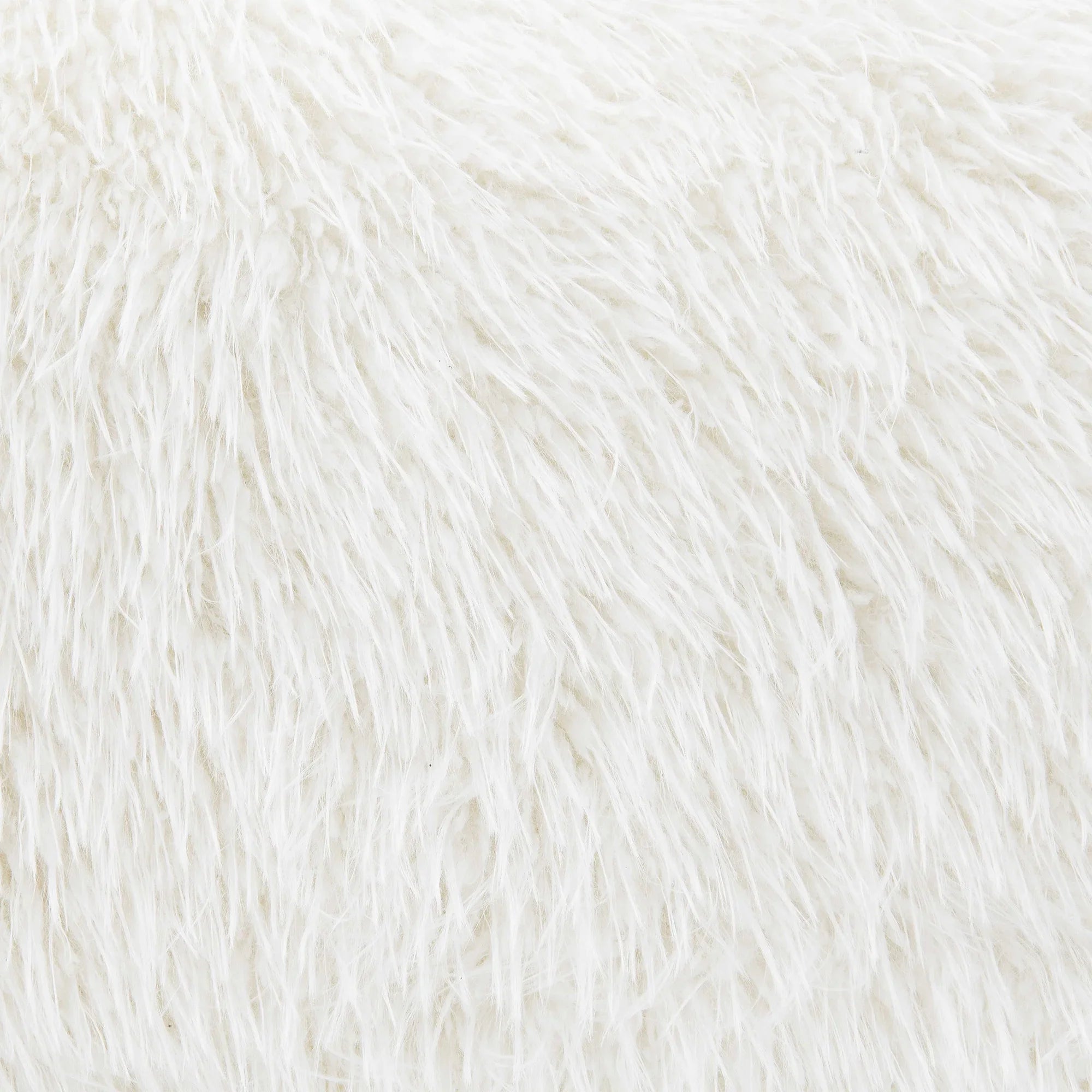 84" Darwen Modern Faux Fur Sofa with Ball Pillow