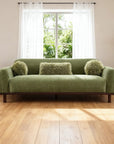 84" Mellone Mid-Century Modern Sofa in Soft Chenille