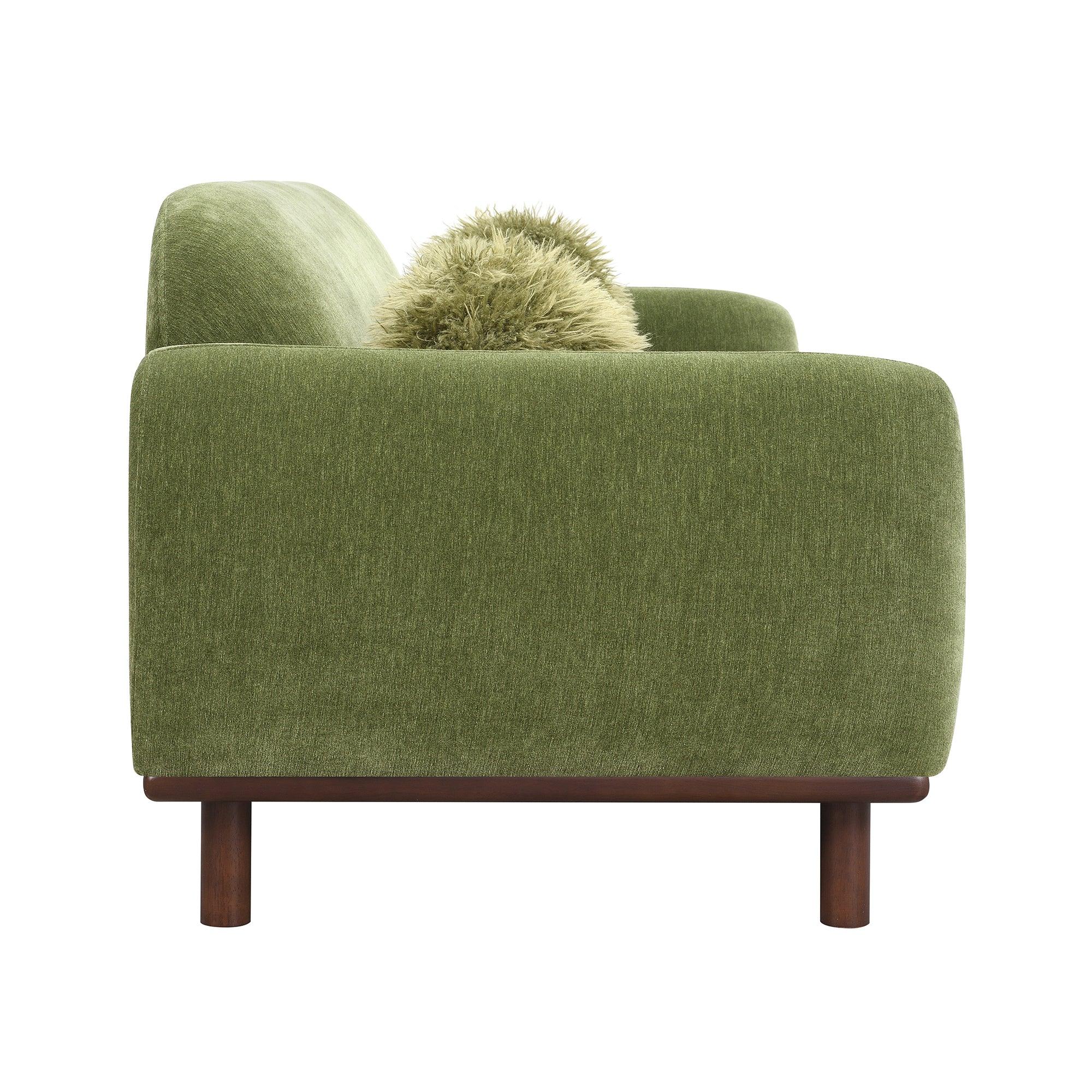84" Mellone Mid-Century Modern Sofa in Soft Chenille