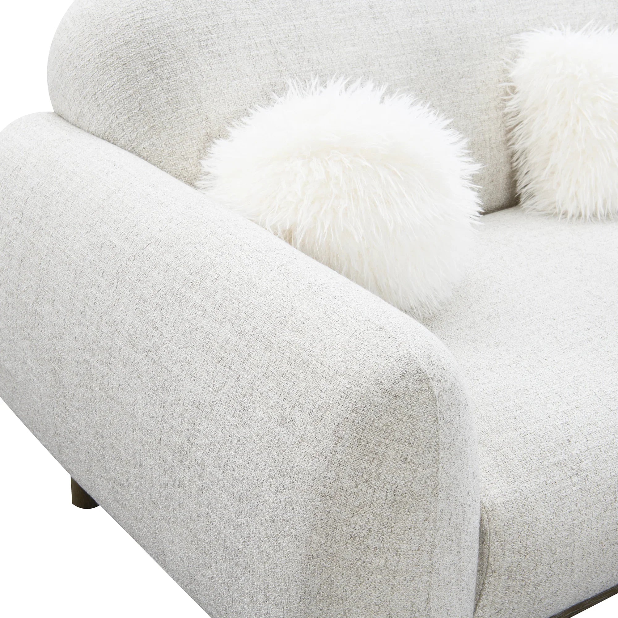 84" Mellone Mid-Century Modern Sofa in Soft Chenille