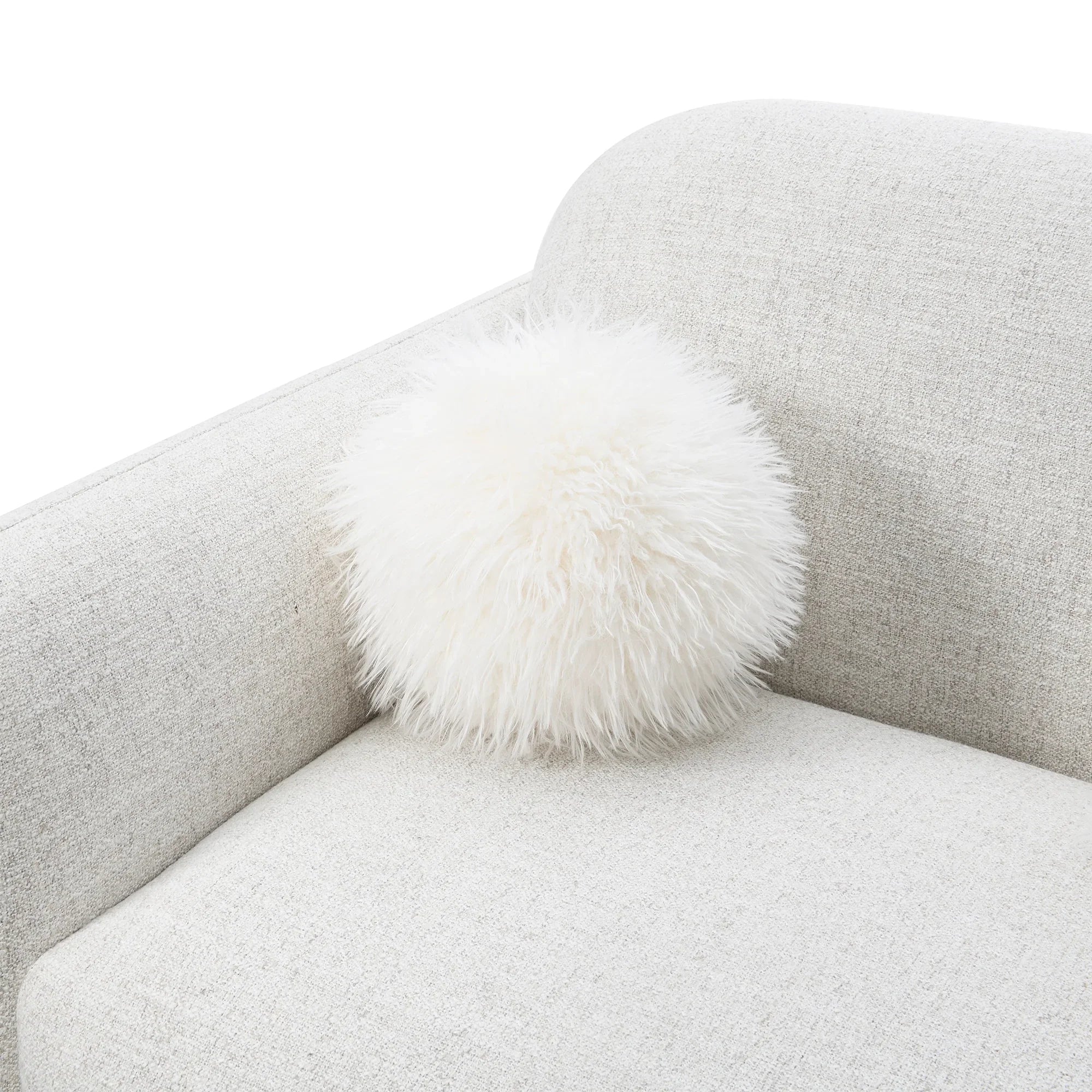 84" Mellone Mid-Century Modern Sofa in Soft Chenille