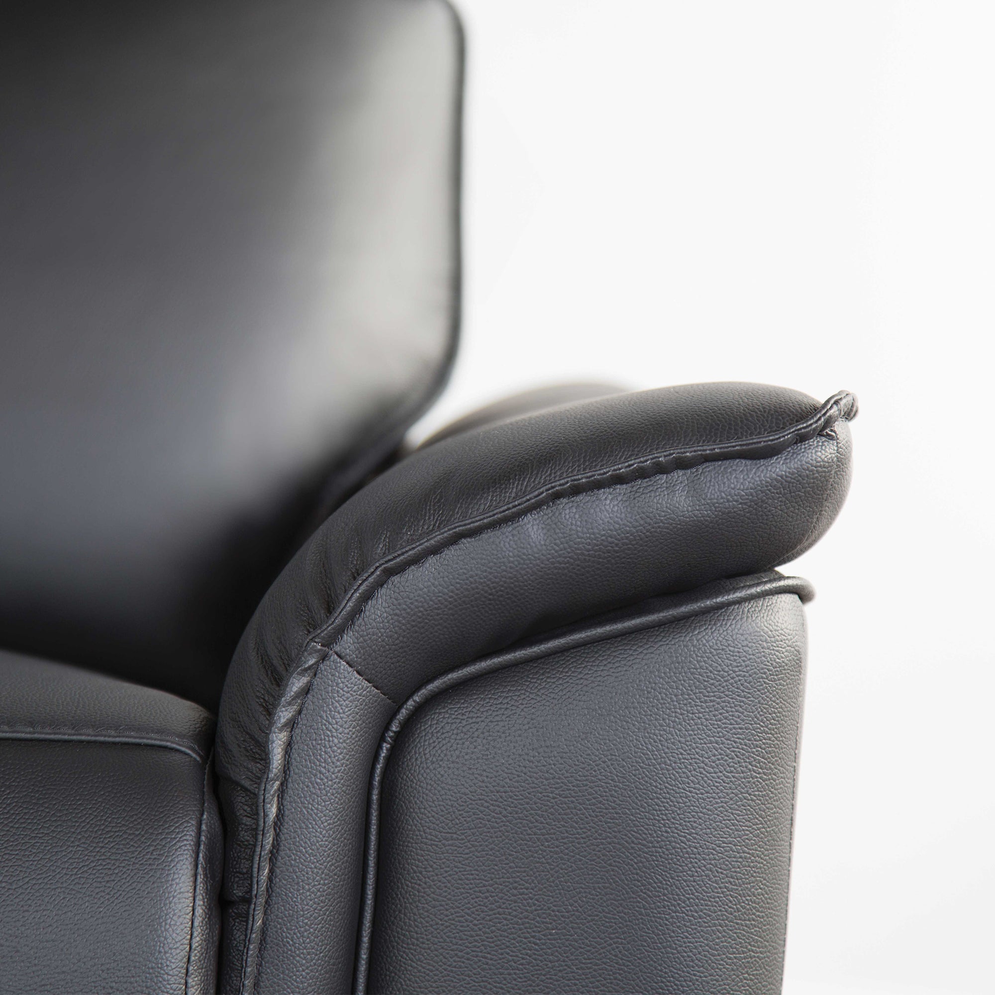 Bienne 38.5" Leather Match Recliner Chair with Manual Function
