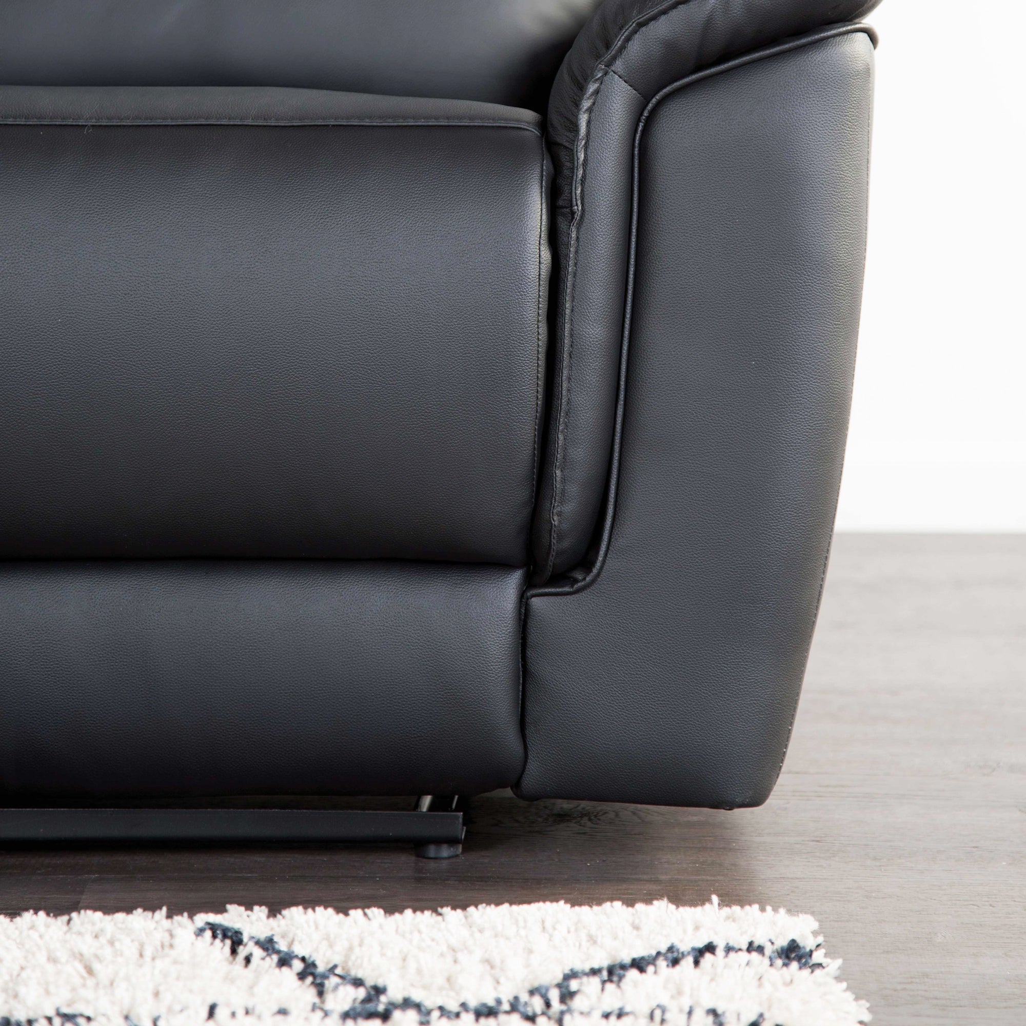 Bienne 38.5" Leather Match Recliner Chair with Manual Function