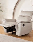 Bienne 38.5" Leather Match Recliner Chair with Manual Function