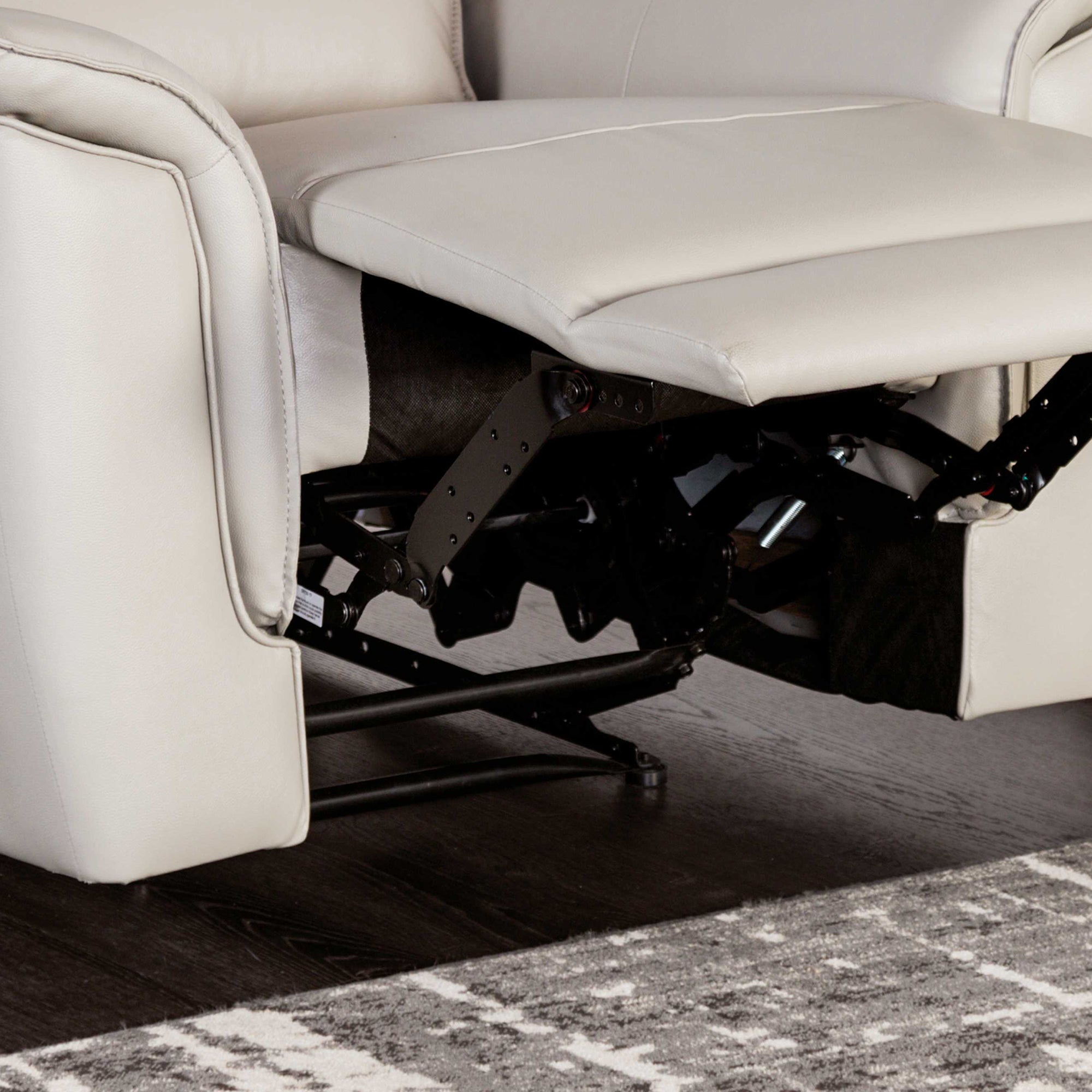 Bienne 38.5" Leather Match Recliner Chair with Manual Function