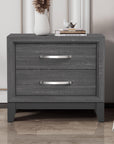 Lucien Contemporary Wood Nightstand with Spacious Drawers