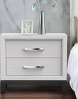 Lucien Contemporary Wood Nightstand with Spacious Drawers